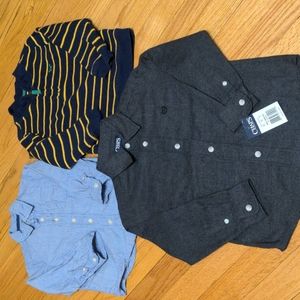 Boys size 4T long sleeve shirts